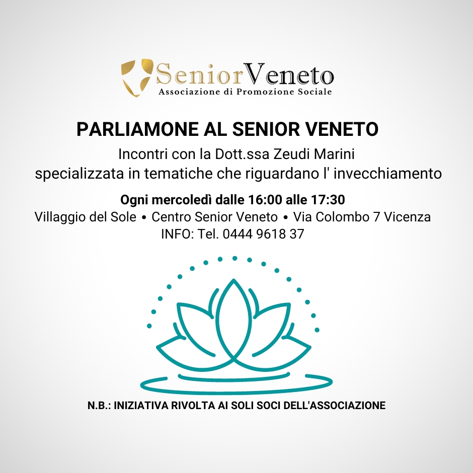 Parliamone al Senior Veneto - Senior Veneto