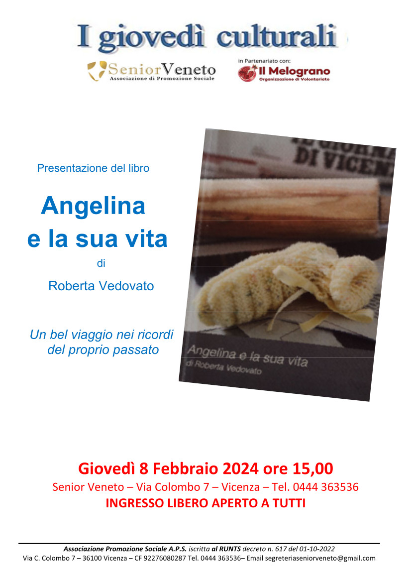 presentazione del libro Angelina e la sua vita