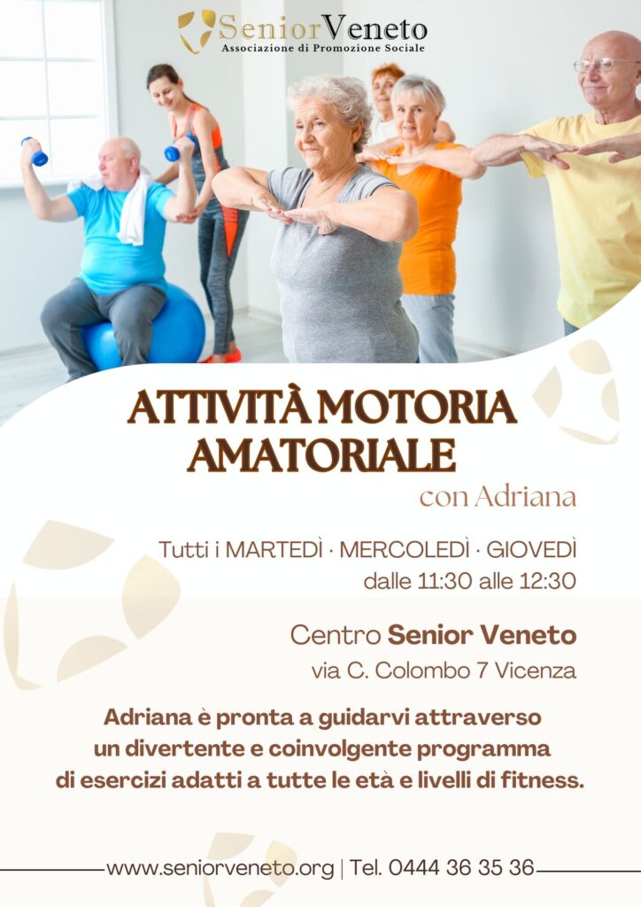 attività motoria amatoriale con Adriana